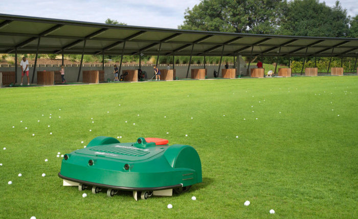 BP Einsatz Belrobotics auf Driving Range